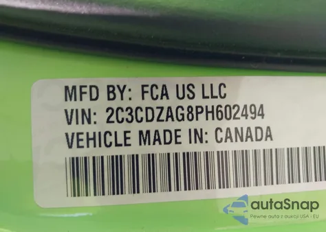 2023 Dodge Challenger Sxt from USA, damaged, VIN 2C3CDZAG8PH602494